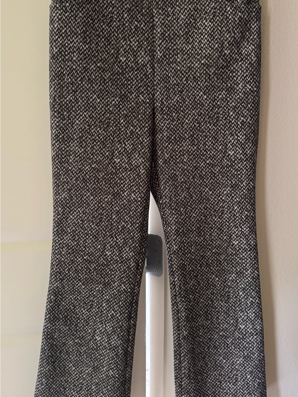 Tory Burch Black & White Tweed Flare Pants - Picture 2 of 5